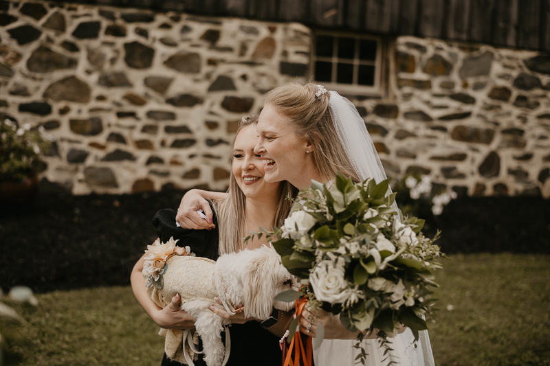 A fun evening wedding reception at the Vineyards of Mary's Meadow in Darlington, Maryland by Britney Clause Photography