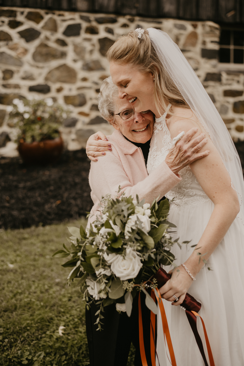 A fun evening wedding reception at the Vineyards of Mary's Meadow in Darlington, Maryland by Britney Clause Photography