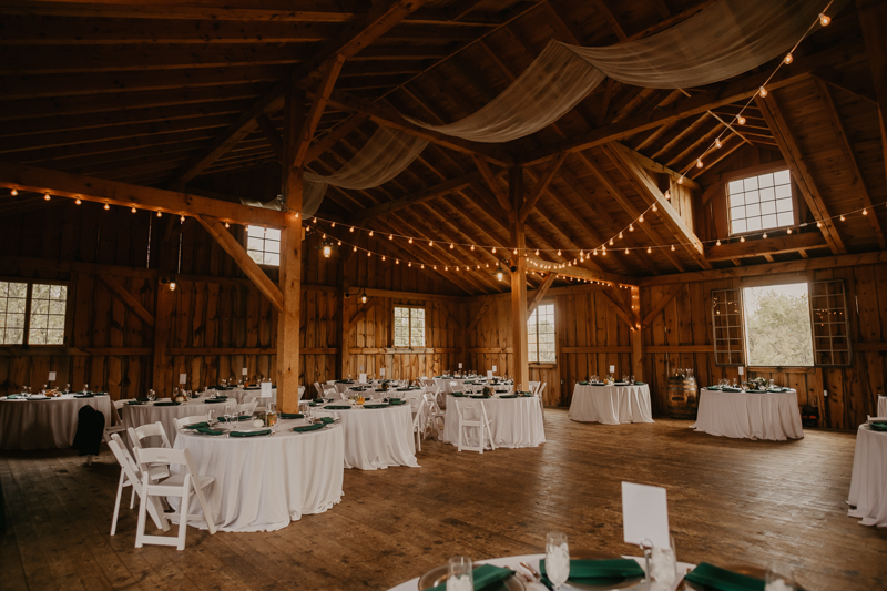 Magical wedding reception decor at the Vineyards of Mary's Meadow in Darlington, Maryland by Britney Clause Photography