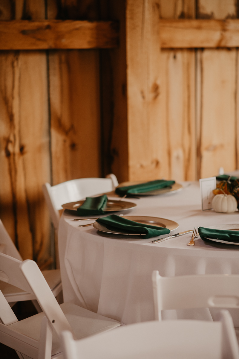 Magical wedding reception decor at the Vineyards of Mary's Meadow in Darlington, Maryland by Britney Clause Photography