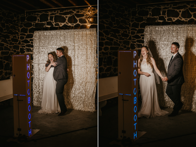 Stunning bride and groom wedding portraits at the Vineyards of Mary's Meadow in Darlington, Maryland by Britney Clause Photography