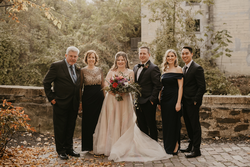 Stunning bride and groom wedding portraits at the Heron Room in Baltimore, Maryland by Britney Clause Photography