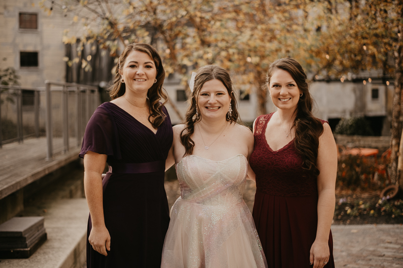 Stunning bride and groom wedding portraits at the Heron Room in Baltimore, Maryland by Britney Clause Photography