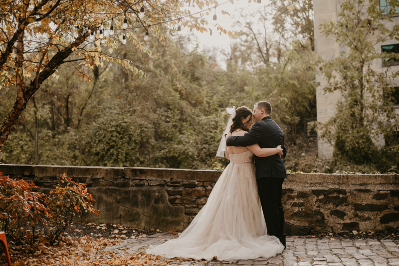 Stunning bride and groom wedding portraits at the Heron Room in Baltimore, Maryland by Britney Clause Photography