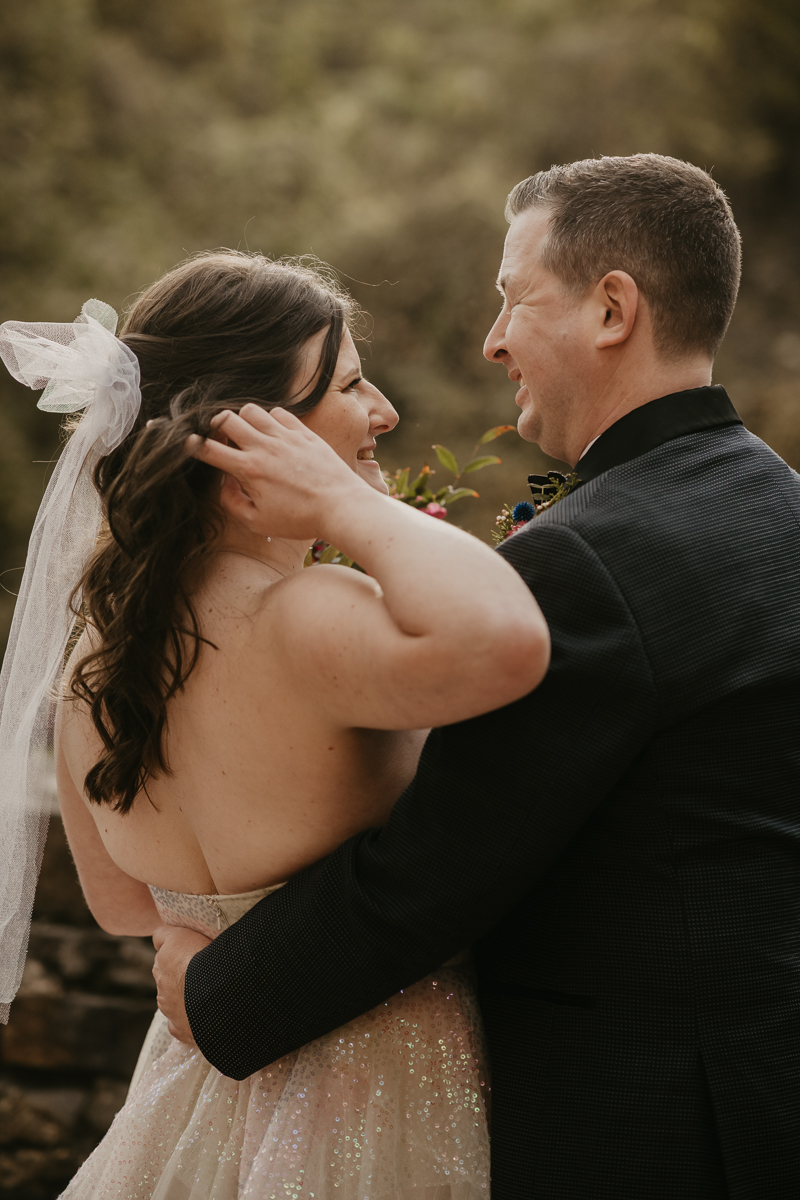 Stunning bride and groom wedding portraits at the Heron Room in Baltimore, Maryland by Britney Clause Photography