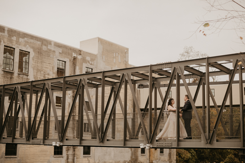 Stunning bride and groom wedding portraits at the Heron Room in Baltimore, Maryland by Britney Clause Photography