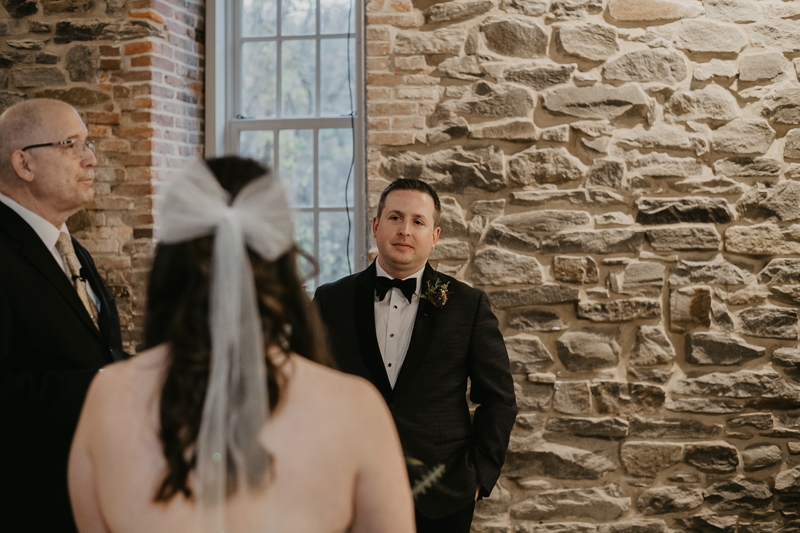 Amazing industrial wedding ceremony at the Heron Room in Baltimore, Maryland by Britney Clause Photography