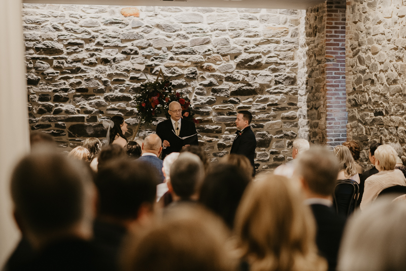 Amazing industrial wedding ceremony at the Heron Room in Baltimore, Maryland by Britney Clause Photography