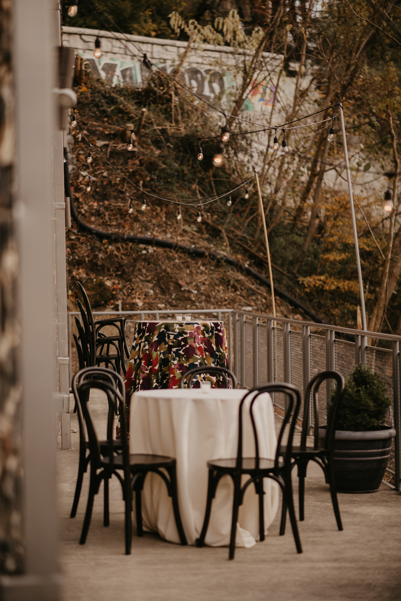 Magical wedding reception decor by Willow Oak Farm and Copper Kitchen at the Heron Room in Baltimore, Maryland by Britney Clause Photography