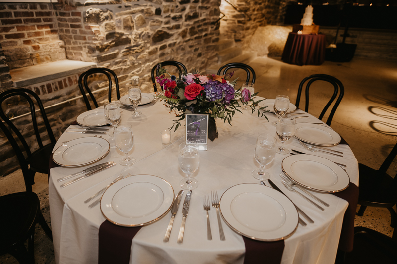 Magical wedding reception decor by Willow Oak Farm and Copper Kitchen at the Heron Room in Baltimore, Maryland by Britney Clause Photography