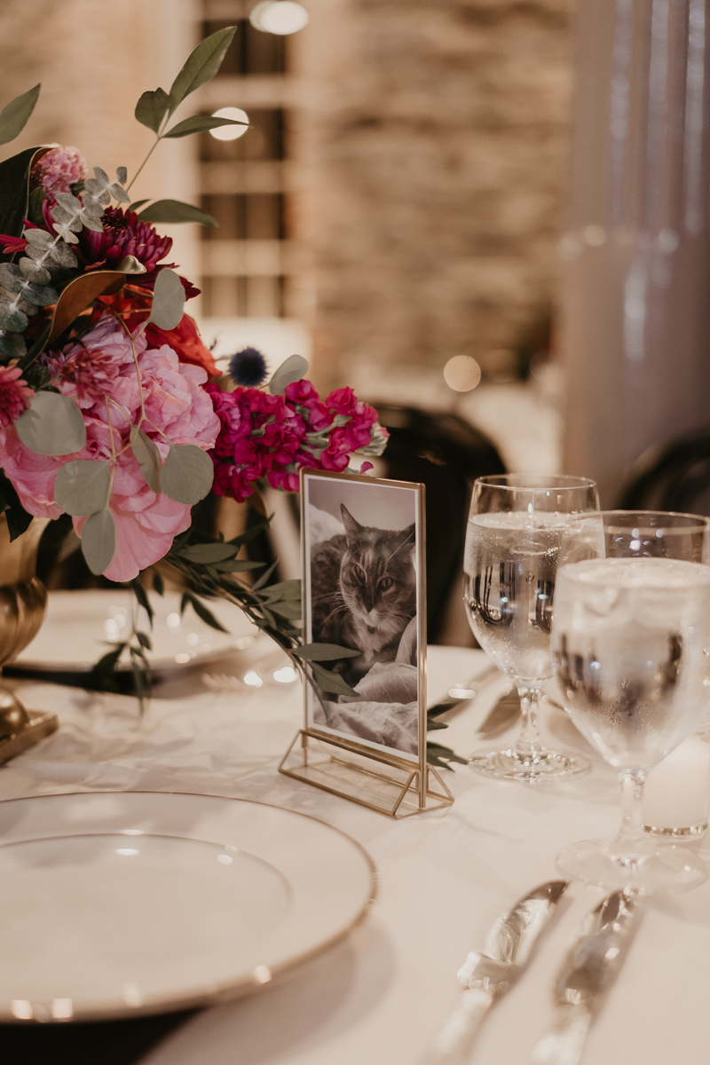 Magical wedding reception decor by Willow Oak Farm and Copper Kitchen at the Heron Room in Baltimore, Maryland by Britney Clause Photography