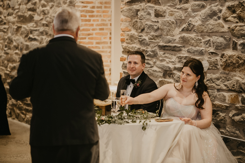 A fun evening wedding reception at the Heron Room in Baltimore, Maryland by Britney Clause Photography