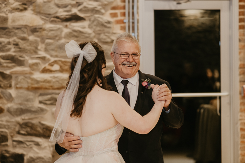 A fun evening wedding reception at the Heron Room in Baltimore, Maryland by Britney Clause Photography