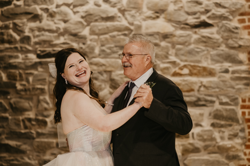 A fun evening wedding reception at the Heron Room in Baltimore, Maryland by Britney Clause Photography