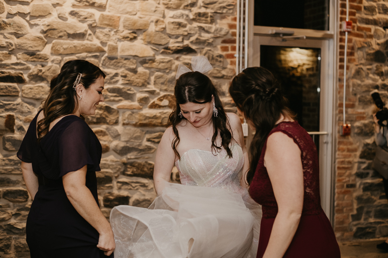 A fun evening wedding reception at the Heron Room in Baltimore, Maryland by Britney Clause Photography