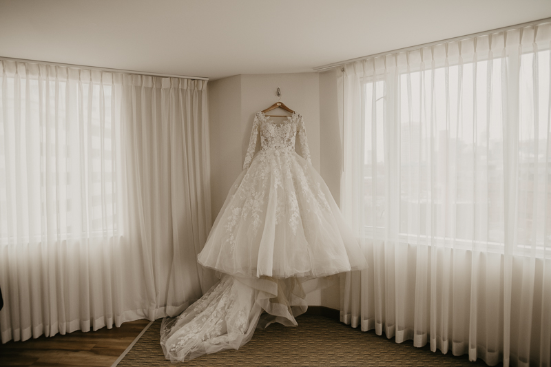 Gorgeous sparkly wedding details at the Homewood Suites Hilton Hotel for a Mt. Washington Mill Dye House in Baltimore, Maryland by Britney Clause Photography