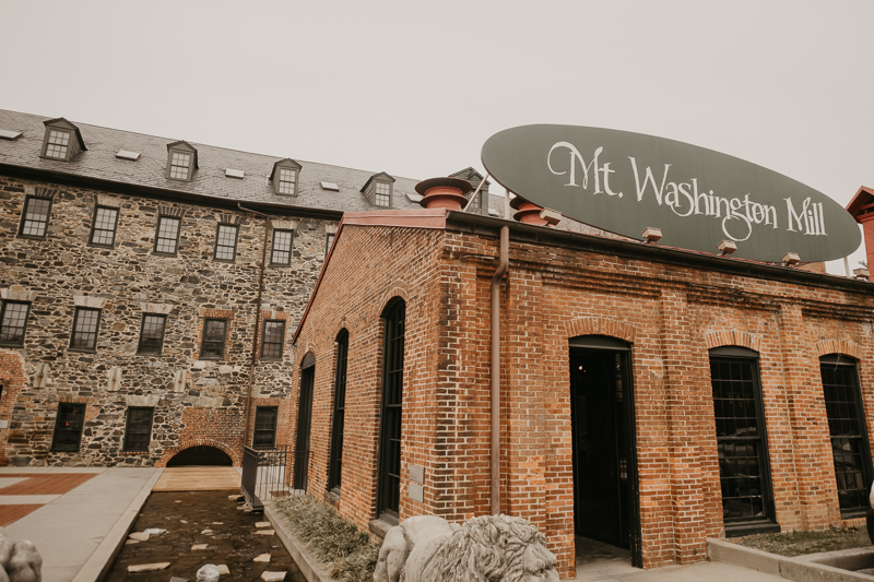 A gorgeous January wedding at the Mt. Washington Mill Dye House in Baltimore, Maryland by Britney Clause Photography