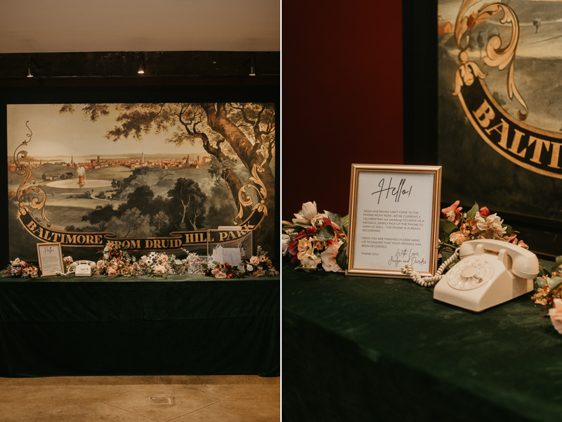 Magical wedding reception decor by Steel Cut Flower Co., Linwoods Catering, and Celebrations LLC at the Mt. Washington Mill Dye House in Baltimore, Maryland by Britney Clause Photography