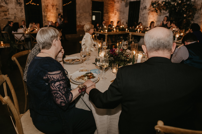 Magical wedding reception at the Mt. Washington Mill Dye House in Baltimore, Maryland by Britney Clause Photography