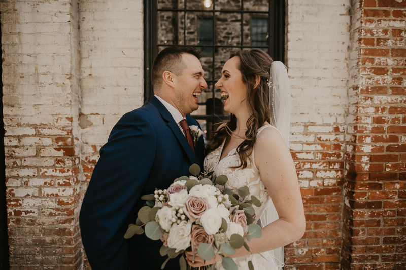 A gorgeous Spring wedding at the Mt. Washington Mill Dye House in Baltimore, Maryland by Britney Clause Photography