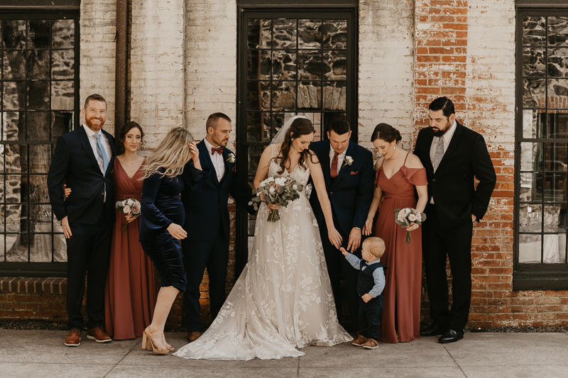 A gorgeous Spring wedding at the Mt. Washington Mill Dye House in Baltimore, Maryland by Britney Clause Photography