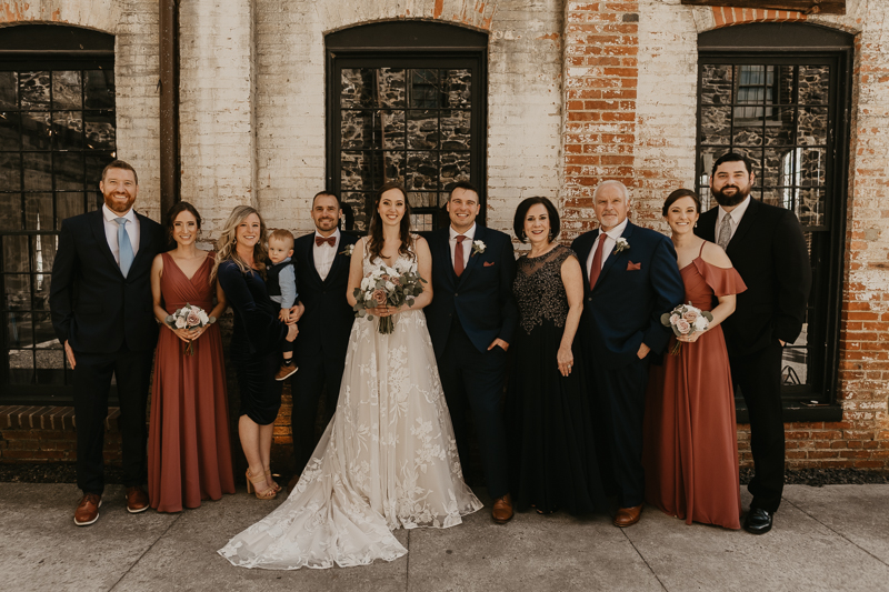 A gorgeous Spring wedding at the Mt. Washington Mill Dye House in Baltimore, Maryland by Britney Clause Photography