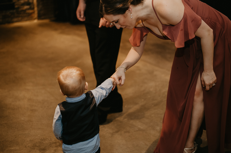 Magical wedding reception at the Mt. Washington Mill Dye House in Baltimore, Maryland by Britney Clause Photography