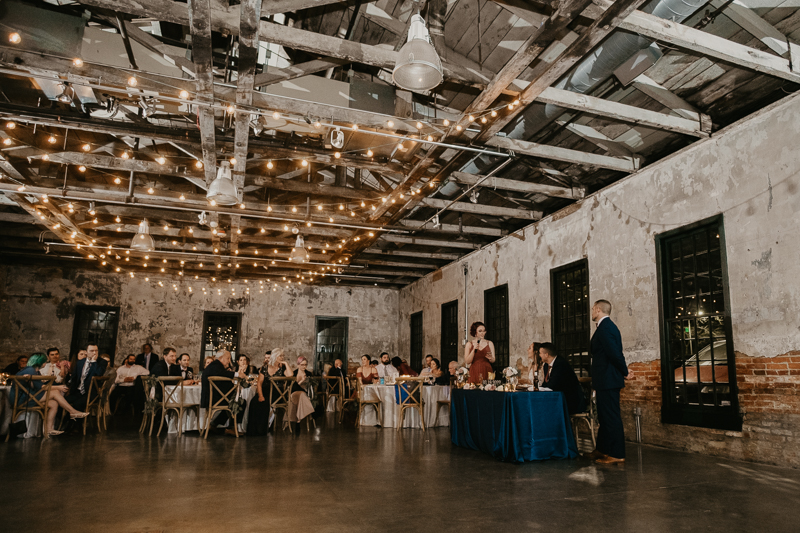 Magical wedding reception at the Mt. Washington Mill Dye House in Baltimore, Maryland by Britney Clause Photography