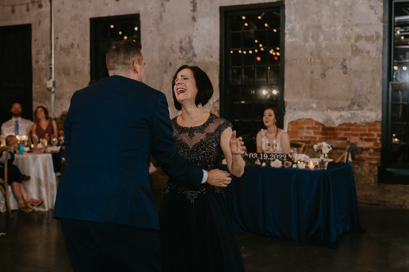 Magical wedding reception at the Mt. Washington Mill Dye House in Baltimore, Maryland by Britney Clause Photography