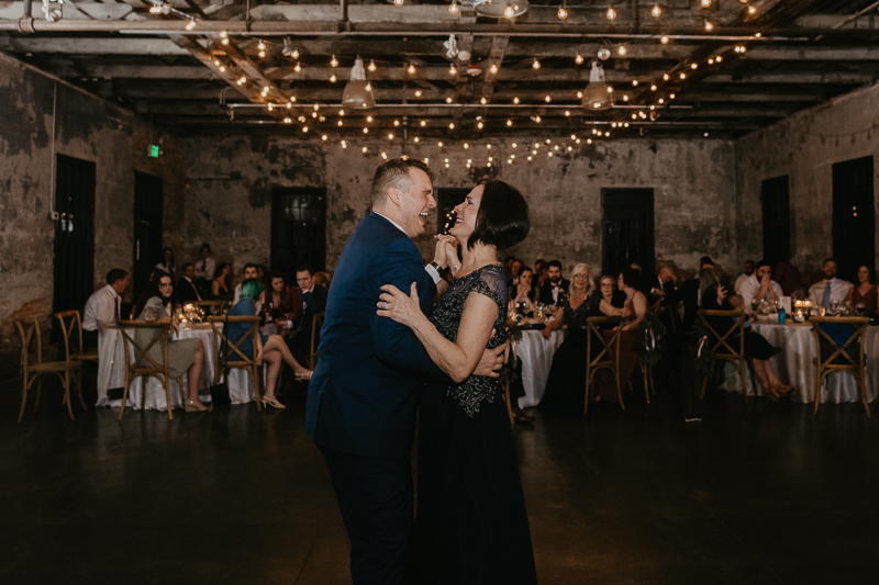 Magical wedding reception at the Mt. Washington Mill Dye House in Baltimore, Maryland by Britney Clause Photography