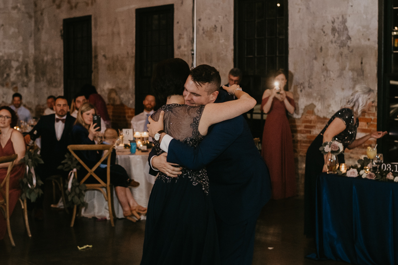 Magical wedding reception at the Mt. Washington Mill Dye House in Baltimore, Maryland by Britney Clause Photography