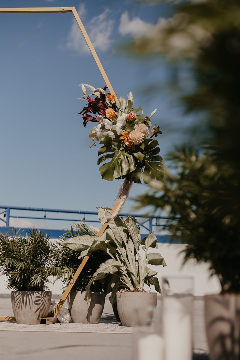 Amazing waterfront wedding ceremony at the Annapolis Waterfront Hotel in Annapolis, Maryland by Britney Clause Photography