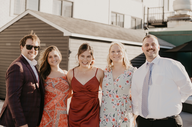 A stunning waterfront wedding reception at the Annapolis Waterfront Hotel in Annapolis, Maryland by Britney Clause Photography