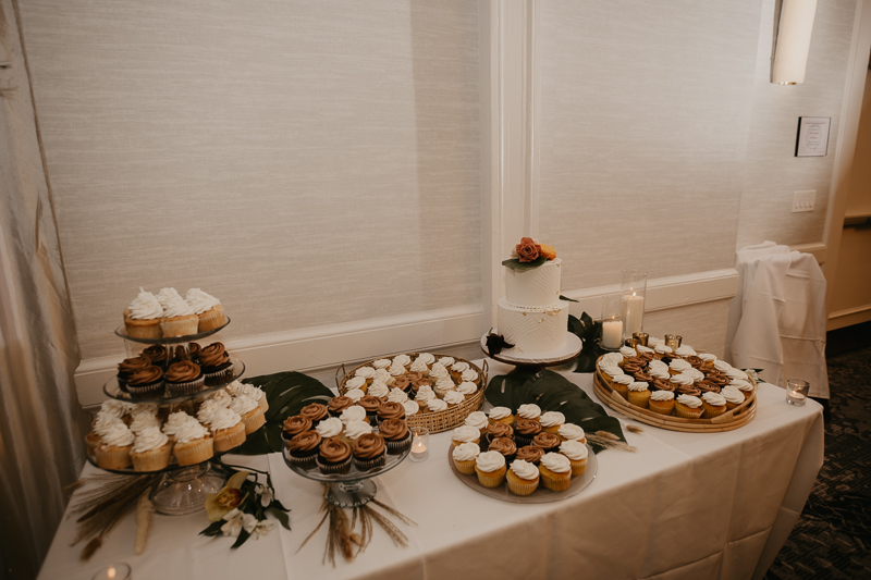 Delicious wedding cake by Patti Kake Bakery at the Annapolis Waterfront Hotel in Annapolis, Maryland by Britney Clause Photography