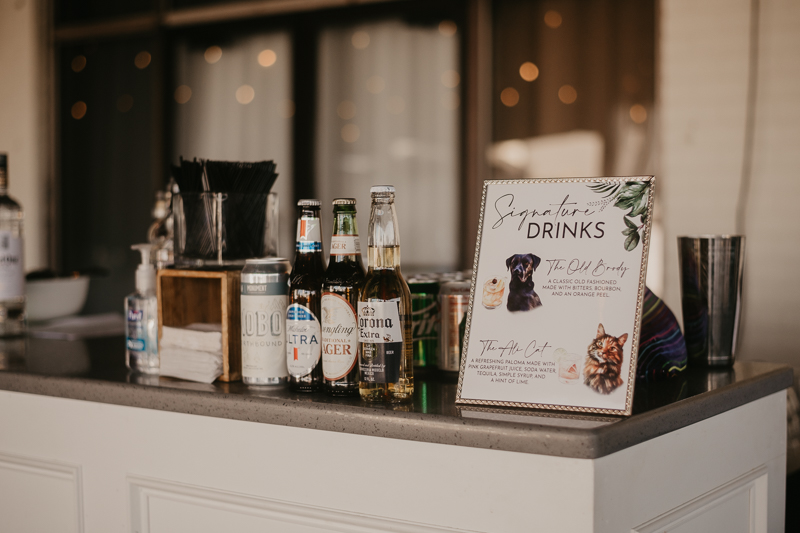 Gorgeous waterfront wedding reception decor at the Annapolis Waterfront Hotel in Annapolis, Maryland by Britney Clause Photography