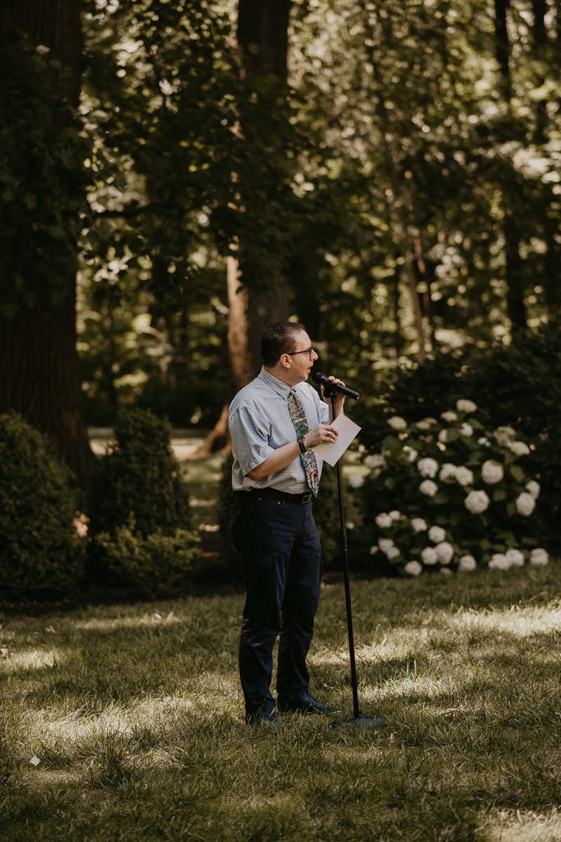 Amazing mansion ceremony at the Liriodendron Mansion in Bel Air, Maryland by Britney Clause Photography