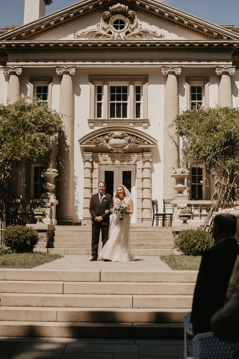 Amazing mansion ceremony at the Liriodendron Mansion in Bel Air, Maryland by Britney Clause Photography