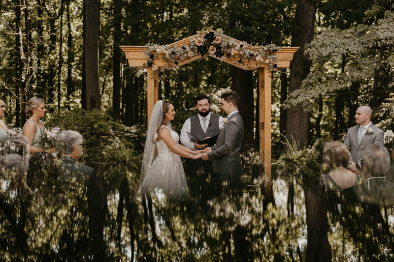 Amazing mansion ceremony at the Liriodendron Mansion in Bel Air, Maryland by Britney Clause Photography