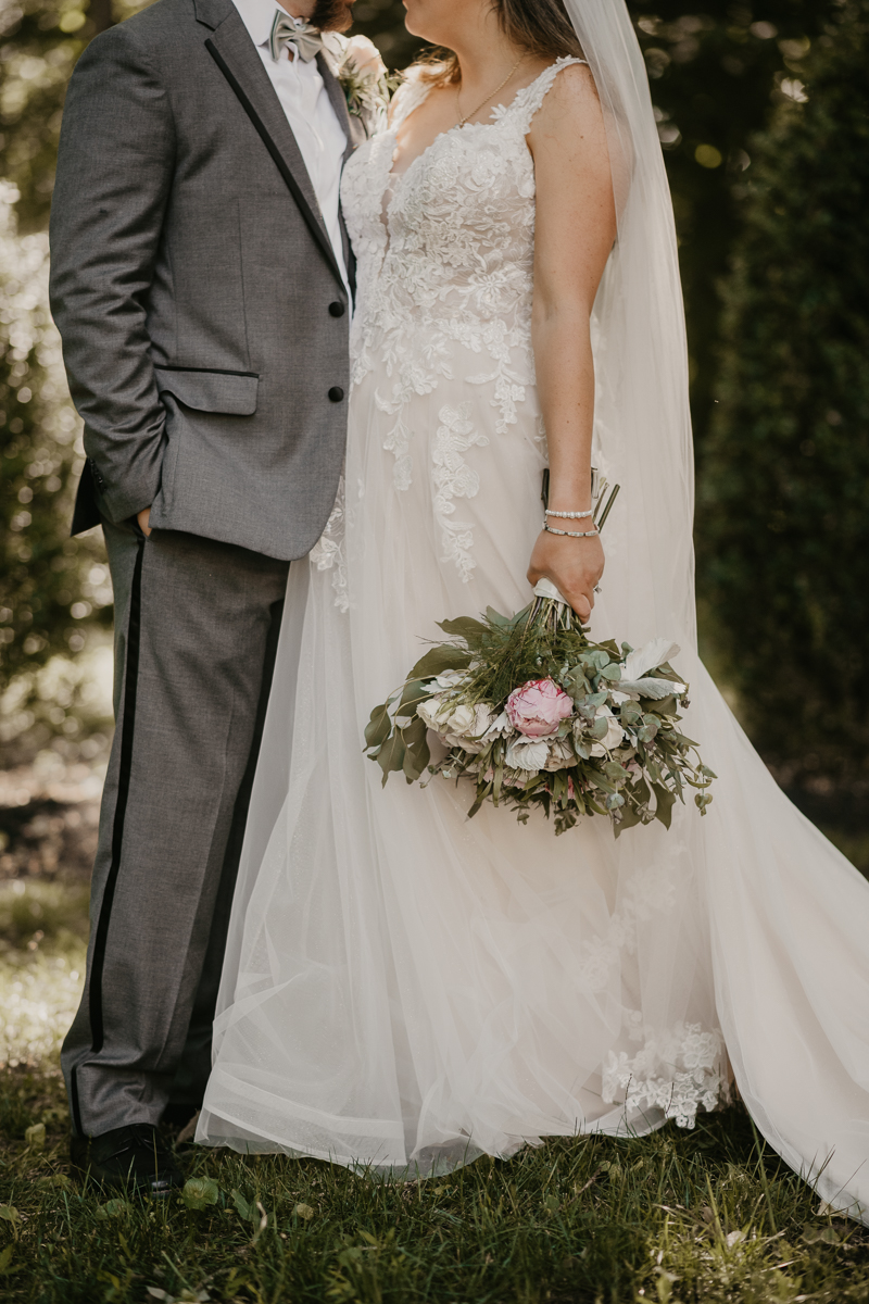 Gorgeous bridal bouquet by Flowers By Cindy at the Liriodendron Mansion in Bel Air, Maryland by Britney Clause Photography