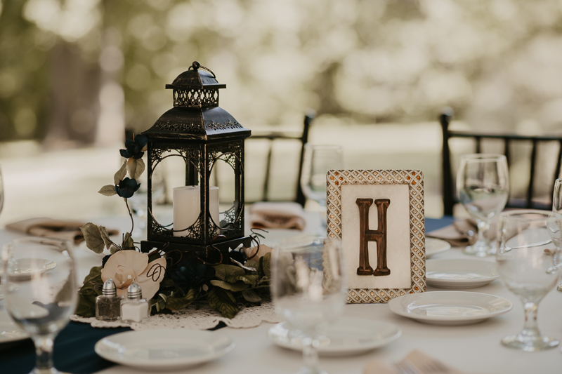 Gorgeous mansion wedding reception decor at the Liriodendron Mansion in Bel Air, Maryland by Britney Clause Photography
