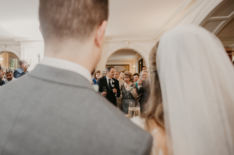 A stunning mansion wedding reception at the Liriodendron Mansion in Bel Air, Maryland by Britney Clause Photography