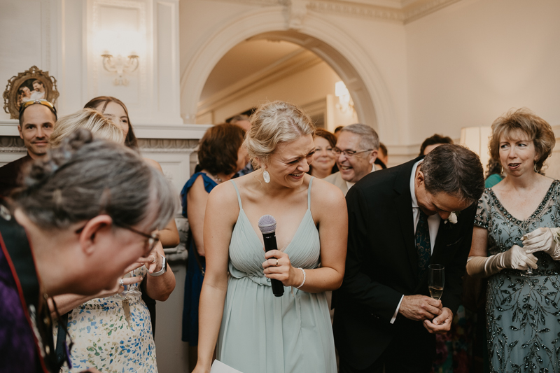 A stunning mansion wedding reception at the Liriodendron Mansion in Bel Air, Maryland by Britney Clause Photography