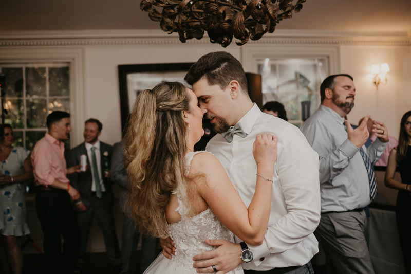 An exciting evening wedding reception by DJ Jason Burns at the Liriodendron Mansion in Bel Air, Maryland by Britney Clause Photography