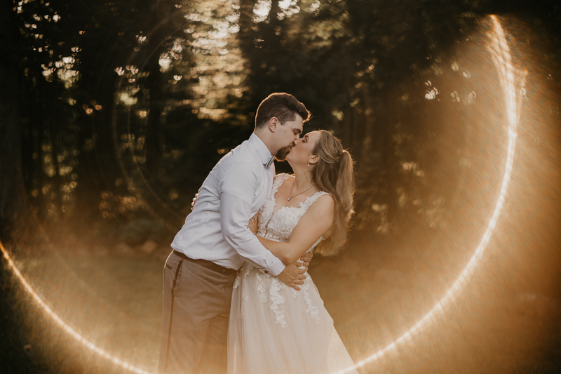 Stunning bride and groom wedding portraits at the Liriodendron Mansion in Bel Air, Maryland by Britney Clause Photography