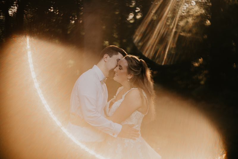 Stunning bride and groom wedding portraits at the Liriodendron Mansion in Bel Air, Maryland by Britney Clause Photography