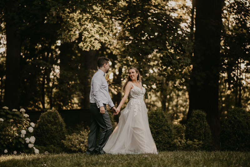 Stunning bride and groom wedding portraits at the Liriodendron Mansion in Bel Air, Maryland by Britney Clause Photography