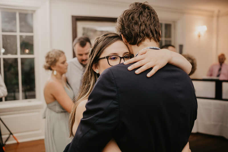 An exciting evening wedding reception by DJ Jason Burns at the Liriodendron Mansion in Bel Air, Maryland by Britney Clause Photography