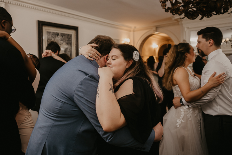 An exciting evening wedding reception by DJ Jason Burns at the Liriodendron Mansion in Bel Air, Maryland by Britney Clause Photography