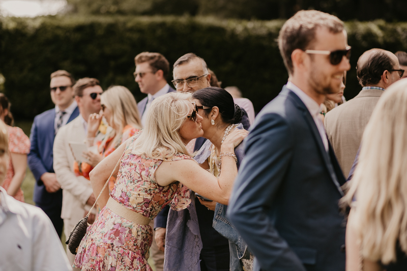 Amazing garden wedding ceremony at the William Paca House Wedding in Annapolis, Maryland by Britney Clause Photography