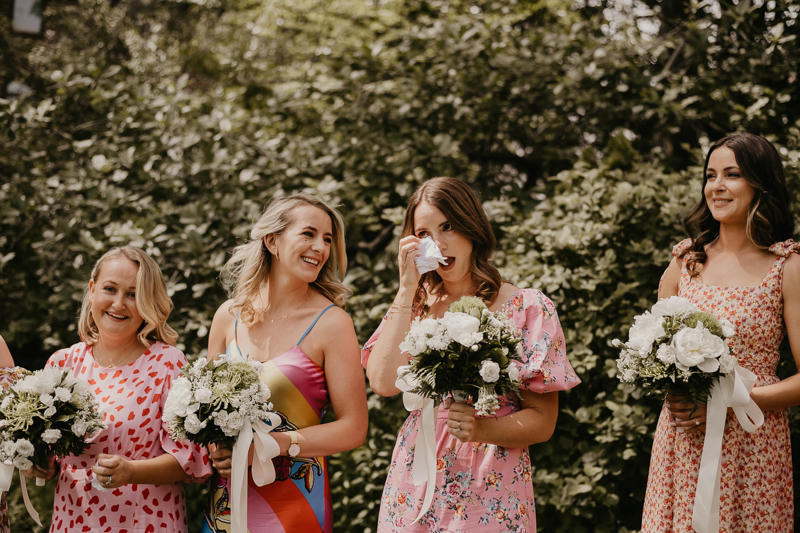 Amazing garden wedding ceremony at the William Paca House Wedding in Annapolis, Maryland by Britney Clause Photography